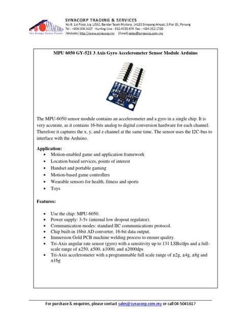 gy 521 accelerometer datasheet.
